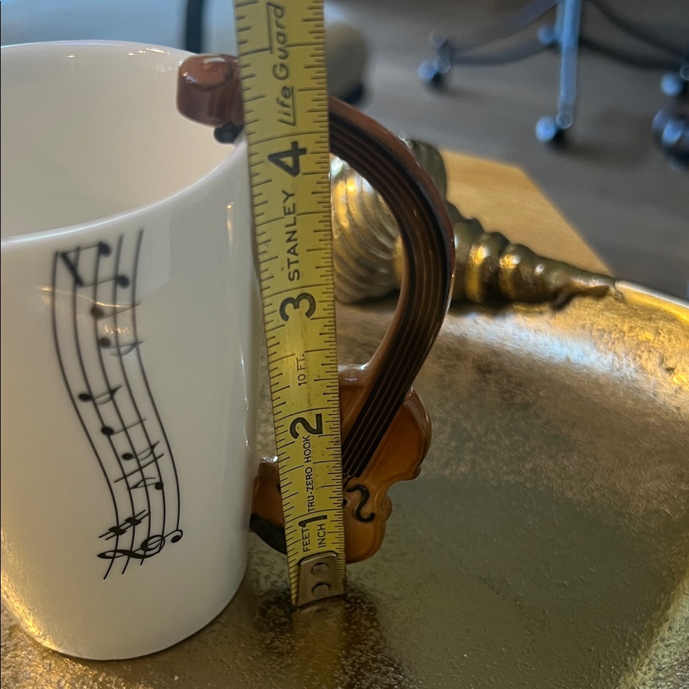#1264 = Musical Note Mug with Guitar Handle - Picture 4 of 10